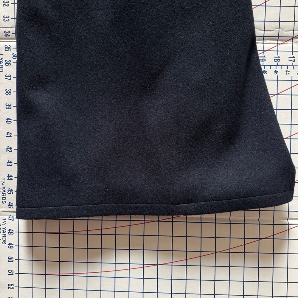Vintage Harve Benard Womens 100% Wool Long Overcoat Navy Union Made ILGWU Pocket - Picture 4 of 9